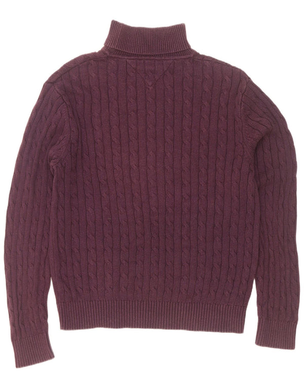 Tommy Hilfiger Herre rullehals sweater 2XL Lilla bomuld