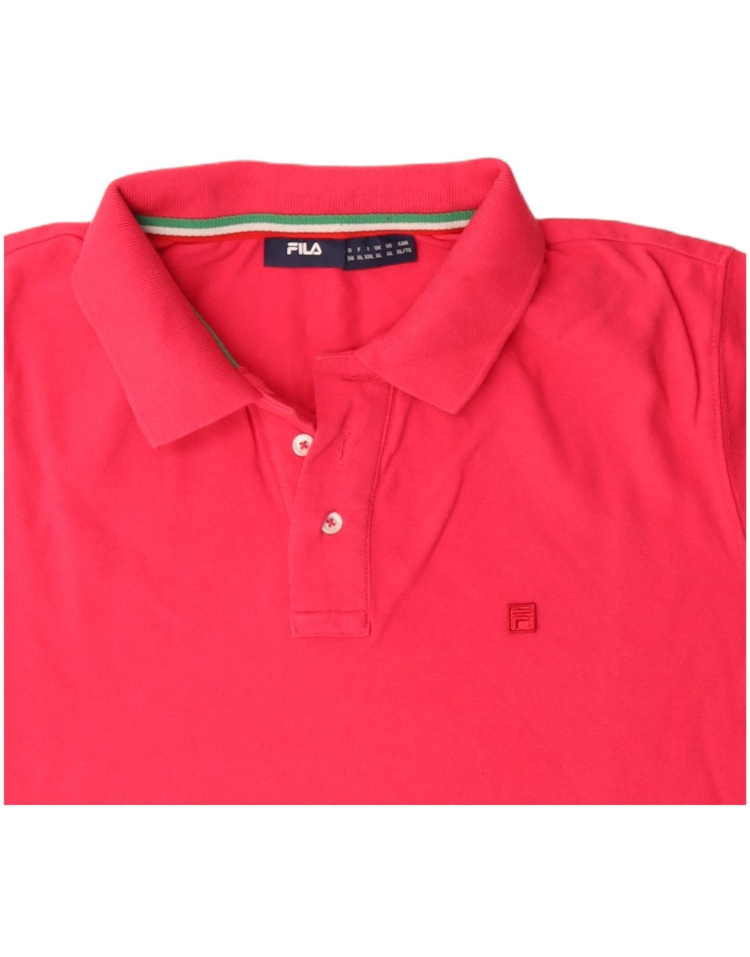 FILA Poloshirt til mænd XL Pink Bomuld
