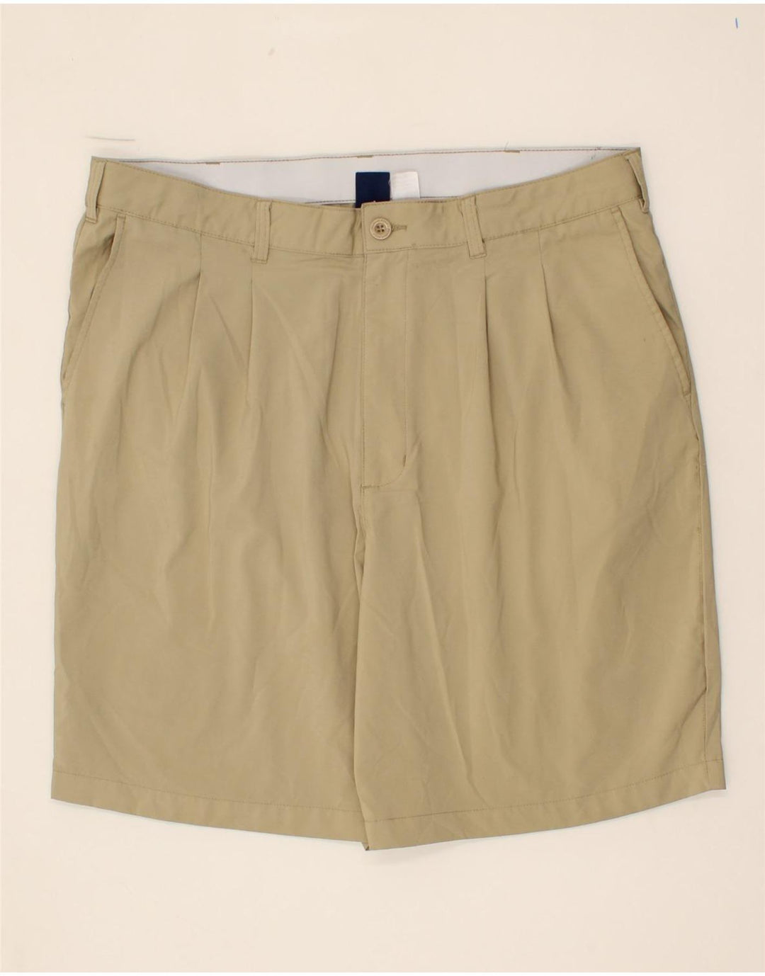 REEBOK Mens Pegged Chino Shorts W40 XL Beige Polyester Vintage Reebok and Second-Hand Reebok from Messina Hembry 