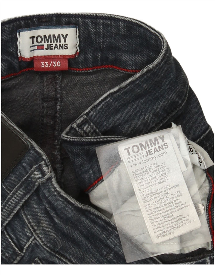 Tommy Hilfiger Herre Slim Jeans W33 L30 Blå Bomuld