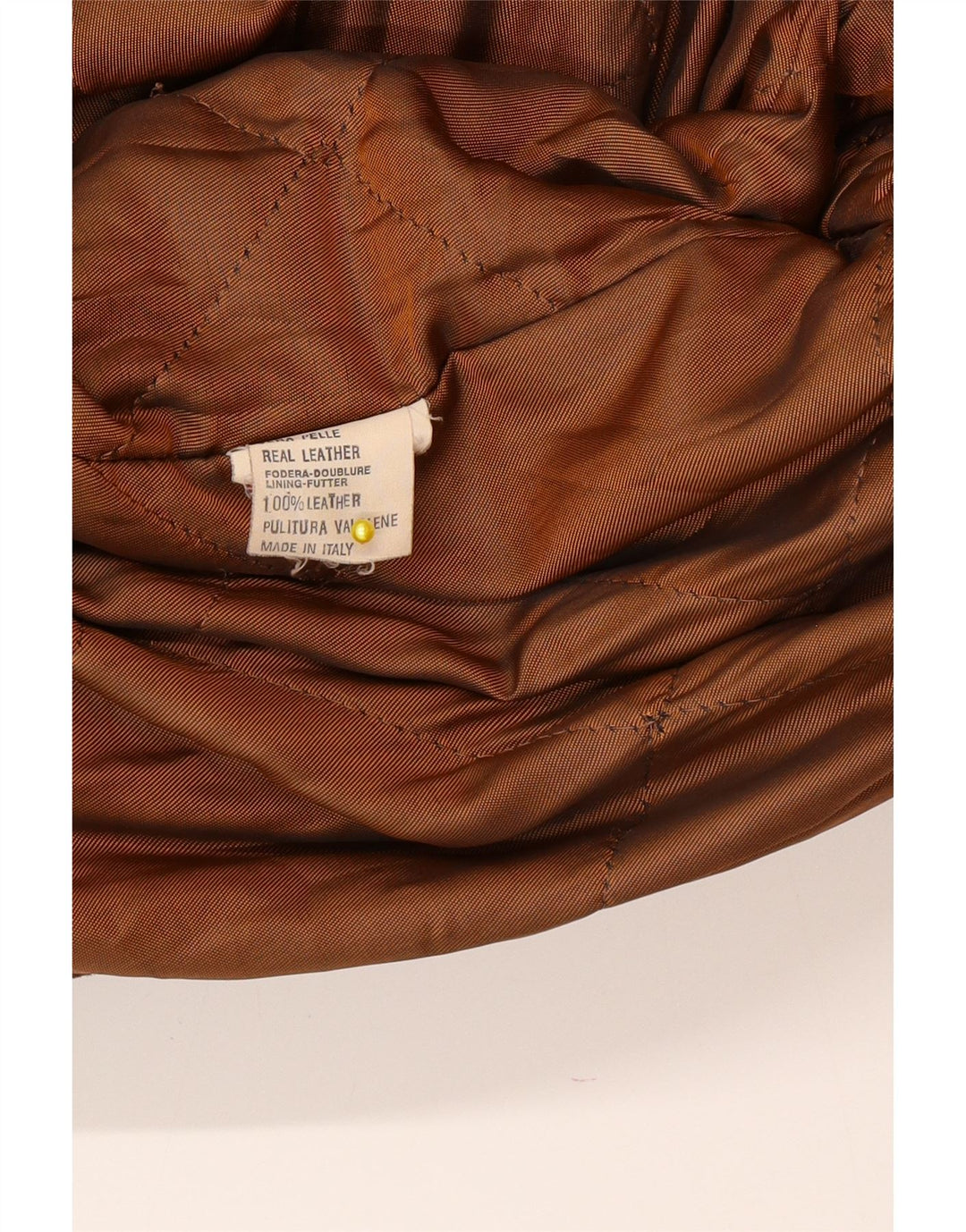 Vintage Dame Oversized Hætte Ruskind Windbreaker Frakke IT 46 Stor Brun