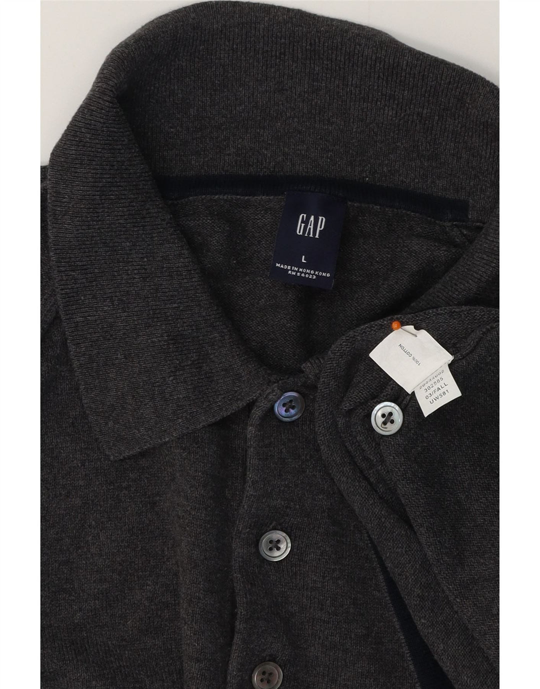 GAP herre poloshirt, stor grå bomuld