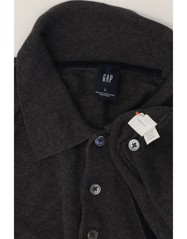 GAP herre poloshirt, stor grå bomuld