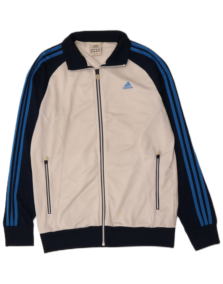 ADIDAS Træningsdragt til mænd, topjakke UK 38/40 Medium White Colourblock