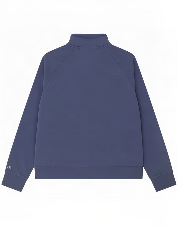 Ellesse Dame Grafisk Træningsdragt Top Jakke UK 14 Medium Navy Blue Bomuld