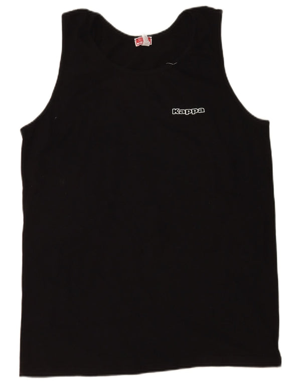 Kappa Herrevest Top XL Sort Bomuld