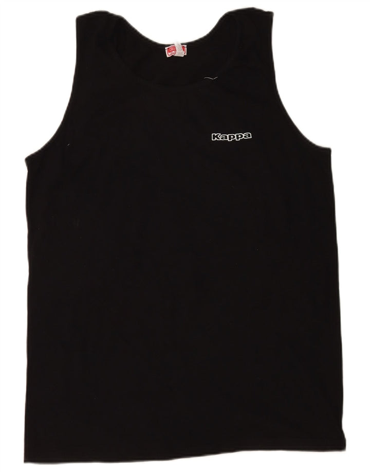 Kappa Herrevest Top XL Sort Bomuld