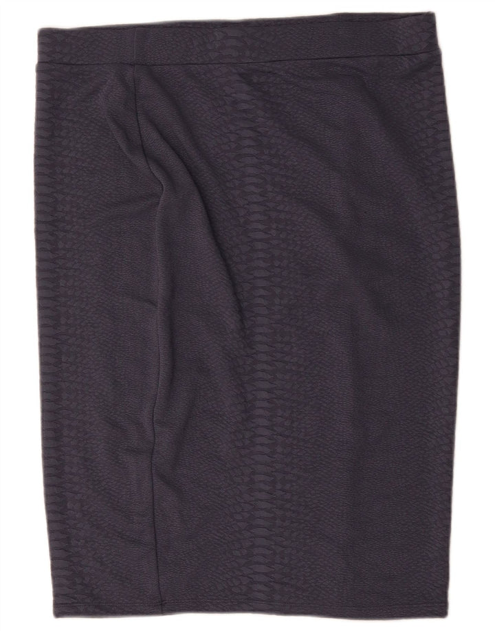 Marks & Spencer Pencil Nederdel til kvinder UK 18 XL W36 Grå polyester