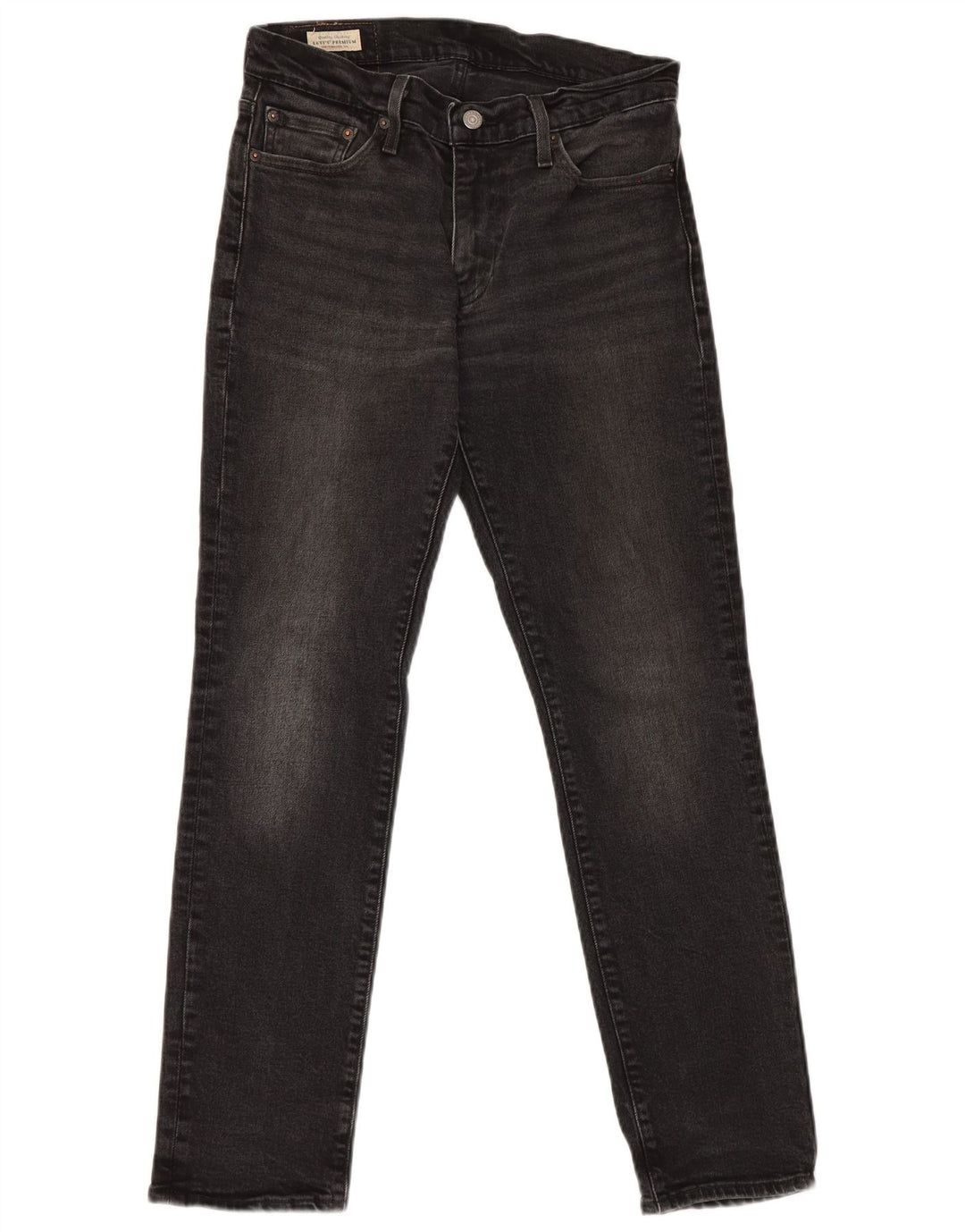 Levi's Slim Jeans til mænd W30 L30 sort bomuld