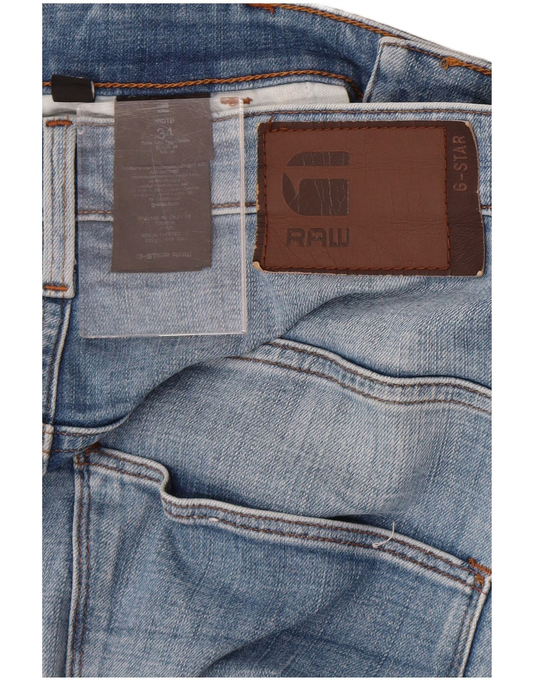 G-Star Herre Denim Shorts W34 Stor Blå Bomuld