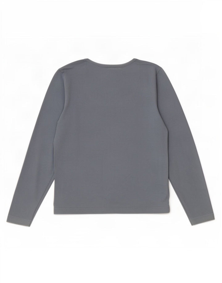 Wrangler Womens Crop Top Langærmet UK 12 Medium Blue