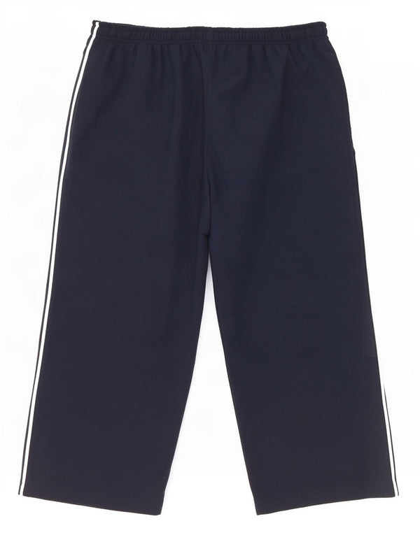 Reebok Dame Capri Træningsdragt Bukser UK 12 Medium Navy Blue Polyester