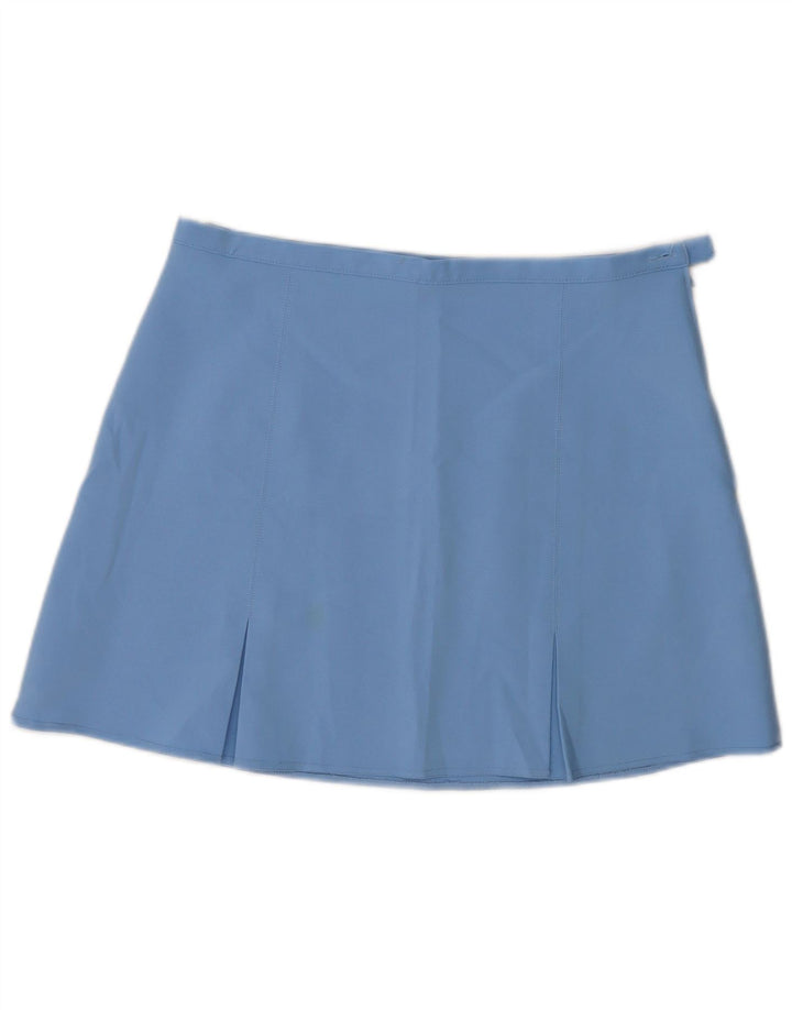 Benetton Dame Mini-nederdel IT 46 Large W31 Blue Polyester