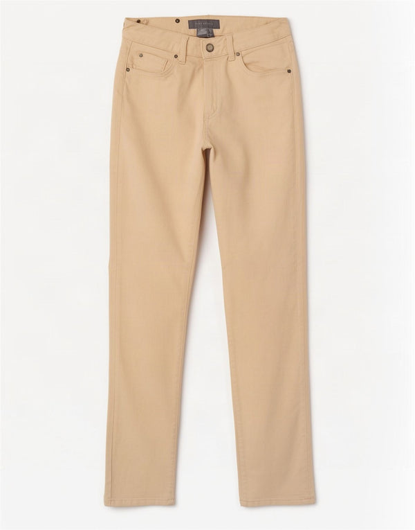 Zara Dame Slim Jeans EU 36 XS W26 L28 Beige Bomuld