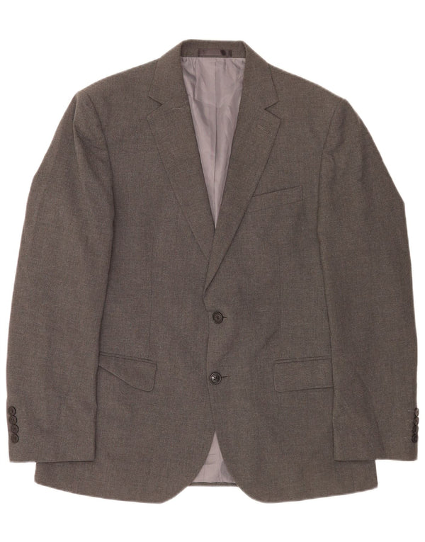 Marks & Spencer Herre Regular Fit 2-knaps blazerjakke UK 40 mellemgrå