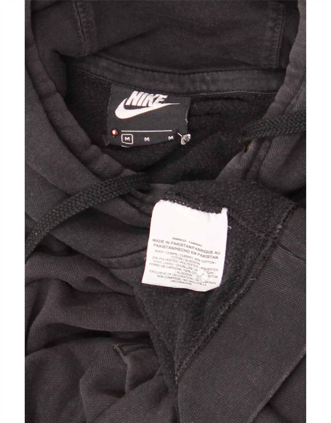 Nike Herre hættetrøje Jumper Medium Sort Bomuld