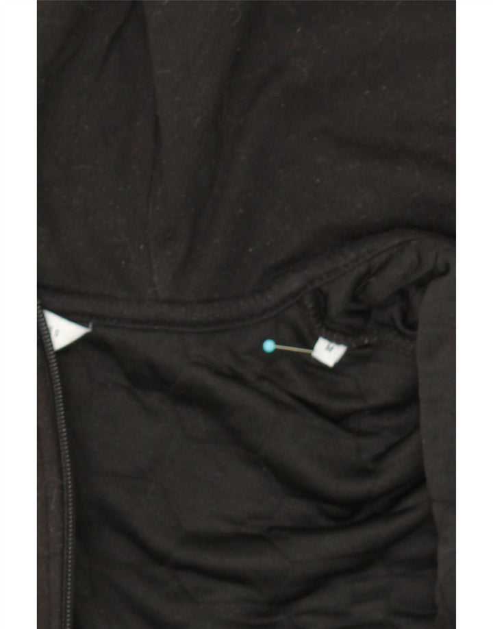 JACK & JONES Mens Zip Hoodie Sweater Medium Black Cotton Vintage Jack & Jones and Second-Hand Jack & Jones from Messina Hembry 