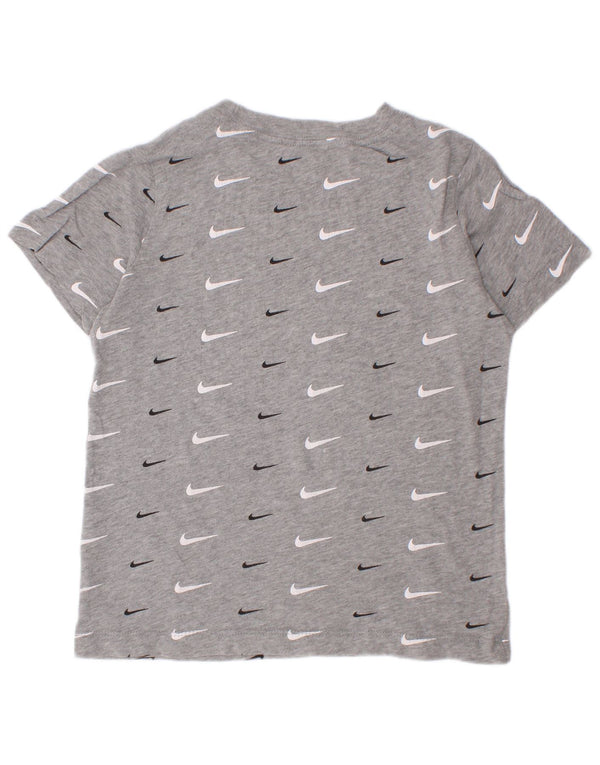Nike drenge grafisk t-shirt top 6-7 år XS grå bomuld