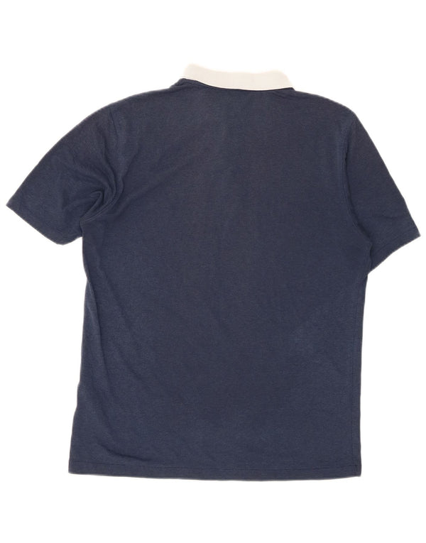 Nike Herre Dri Fit Rugby Polo Shirt Medium Navy Blue Polyester