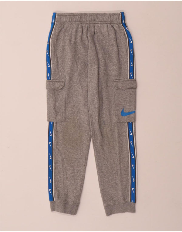 NIKE Drenge Grafisk træningsdragt Bukser Joggers 8-9 år Small Grå
