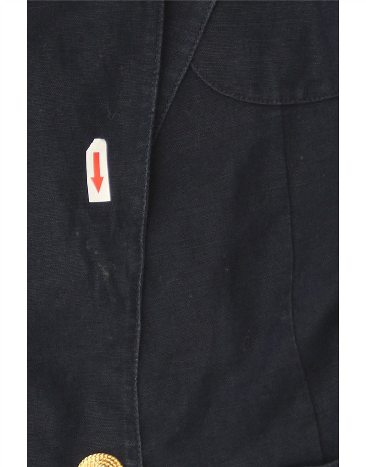 Luisa Spagnoli Dame 1 Knap Blazer Jakke UK 10 Small Navy Blue