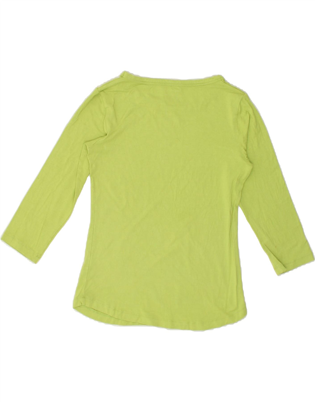 DIADORA Womens Top 3/4 Sleeve UK 12 Medium Green Viscose Vintage Diadora and Second-Hand Diadora from Messina Hembry 