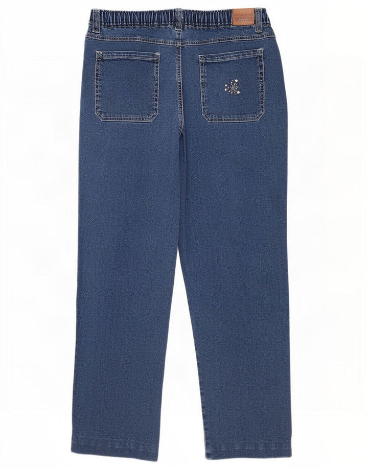 Farah Dame Klassiske Straight Jeans W36 L27 Blå Bomuld