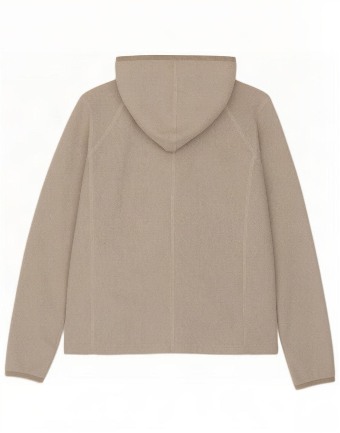 The North Face dame fleecejakke med hætte UK 12 Medium Beige Polyester