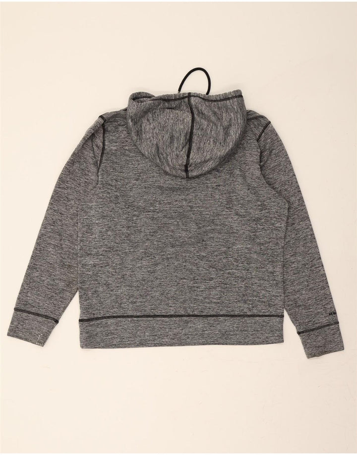 UNDER ARMOUR Womens Graphic Hoodie Jumper UK 16 Large Grey Polyester Vintage Under Armour and Second-Hand Under Armour from Messina Hembry 