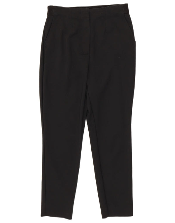 Marks & Spencer Dame Slim Cropped Trousers UK 8 Small W28 L25 Black