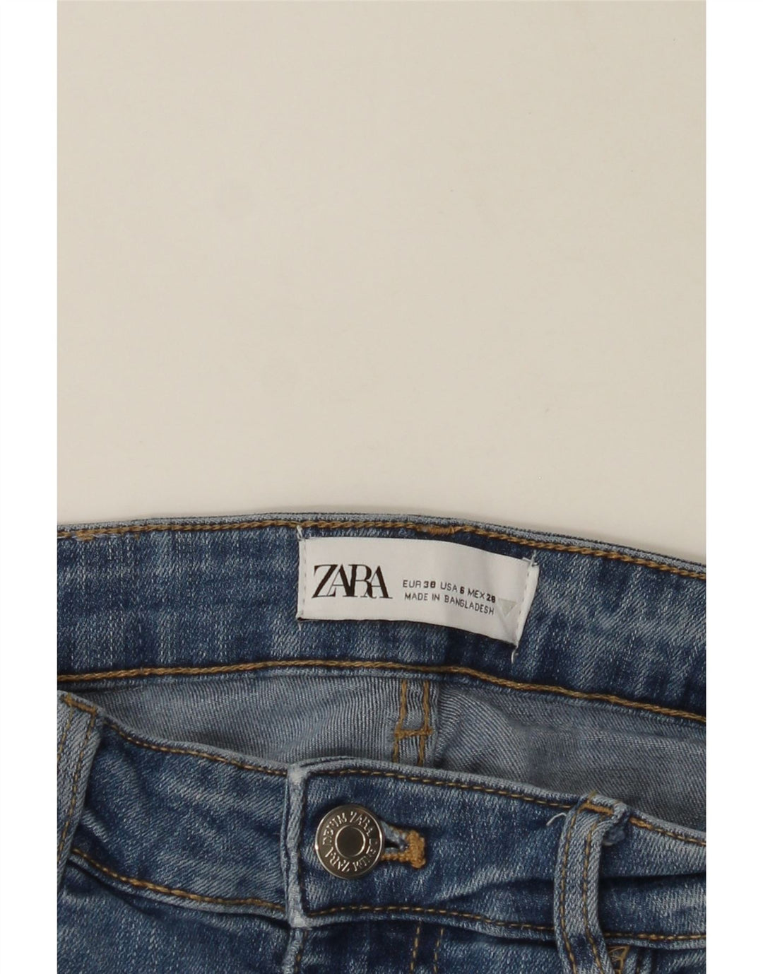 ZARA Womens Skinny Jeans EU 38 Small W28 L27 Blue Vintage Zara and Second-Hand Zara from Messina Hembry 