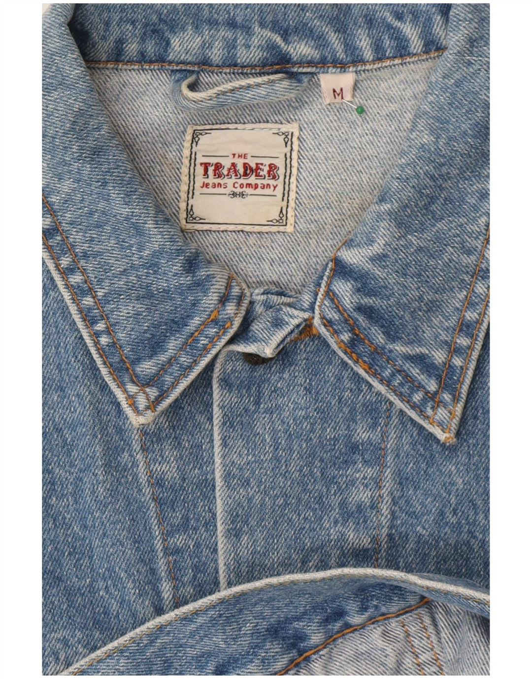 Vintage Dame Oversized Denim Jacket UK 14 Medium Blue Cotton