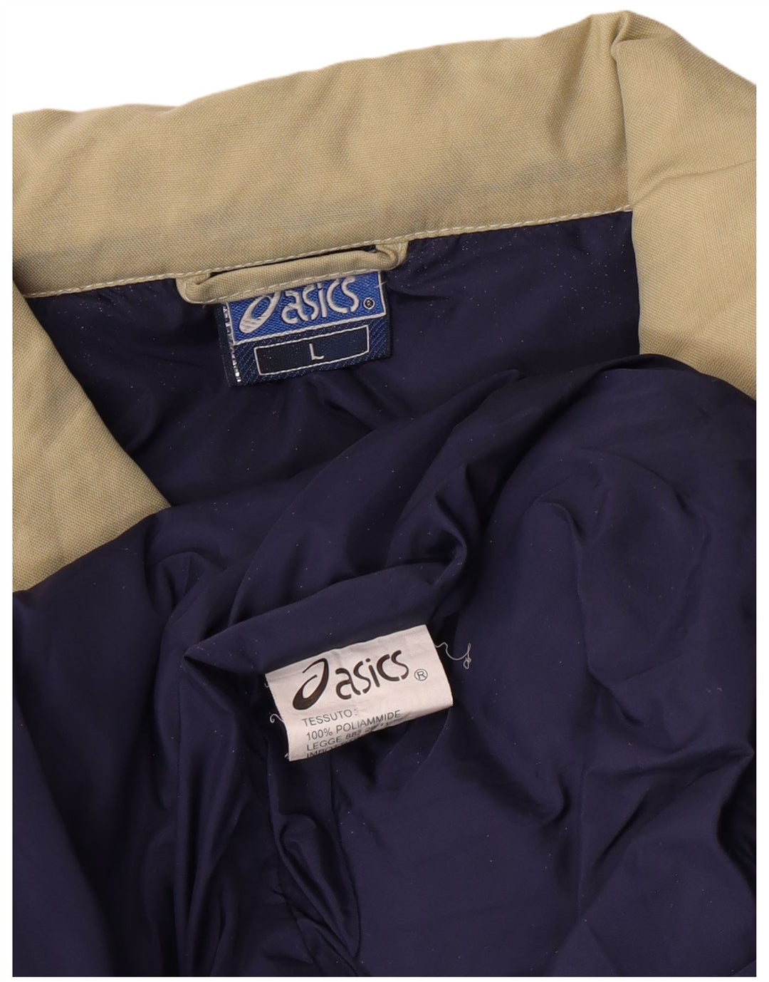 Asics Herre Polstret Gilet UK 40 Stor Beige Polyamid