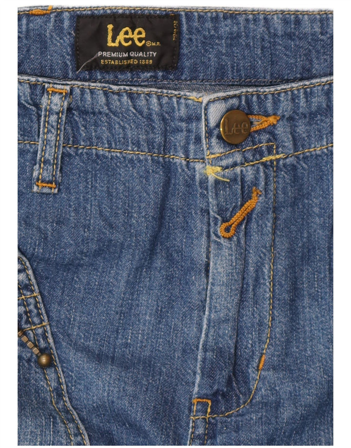 LEE Straight Jeans til kvinder W32 L32 Blå