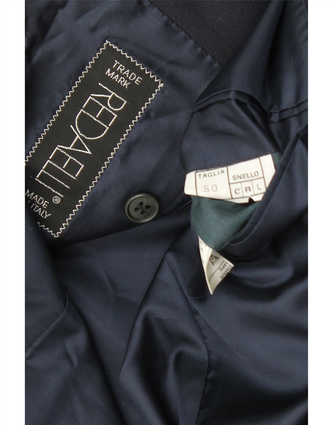 Redaelli Herre Double Breasted Blazer Jacket IT 50 Large Navy Blue