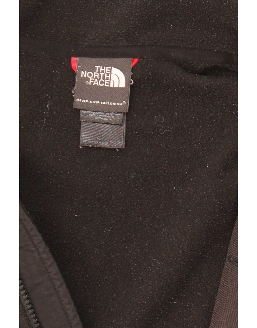 The North Face Herre Grafisk Liner Fleecejakke UK 40 Stor Sort Polyester