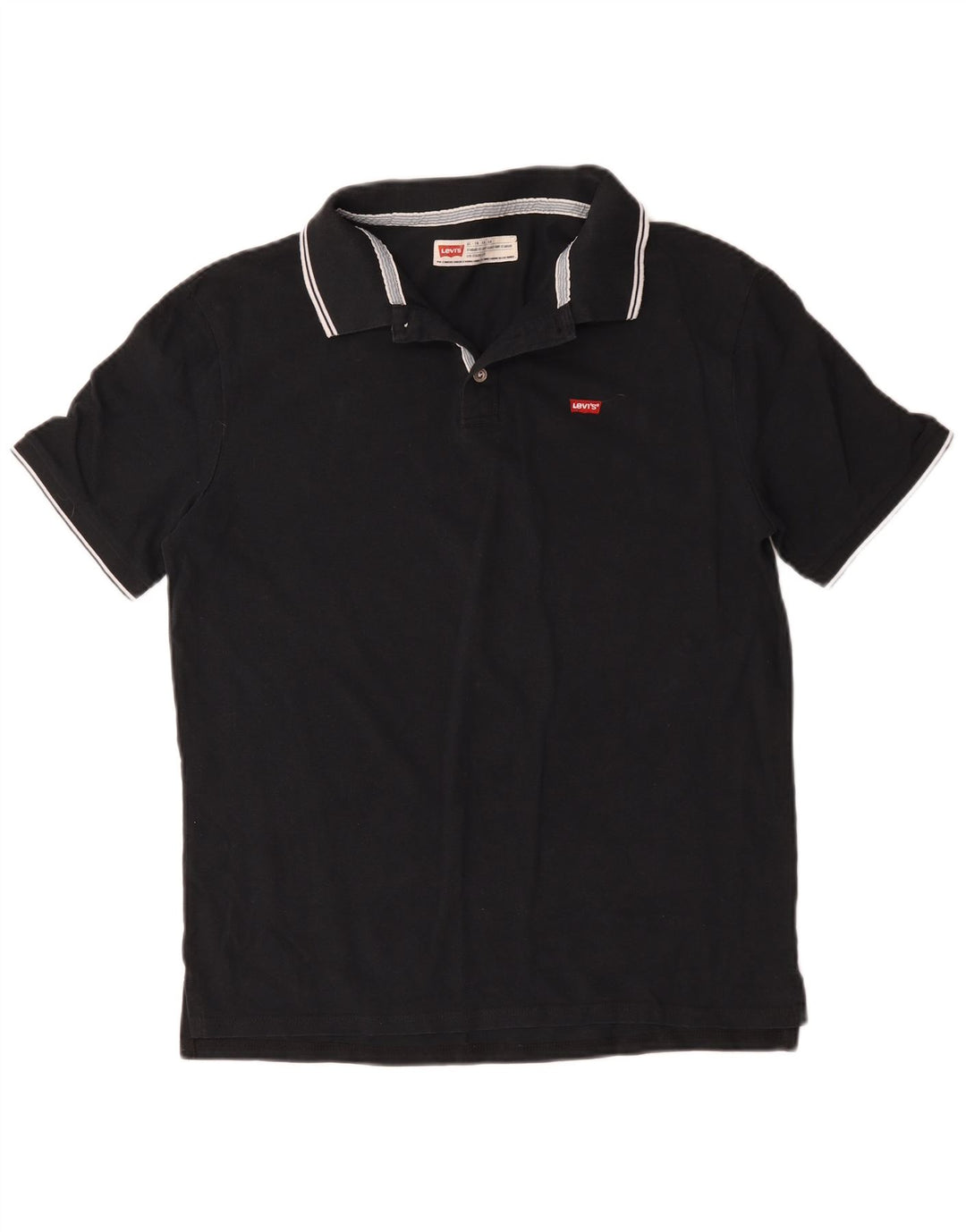 Levi's herre poloshirt XL sort bomuld