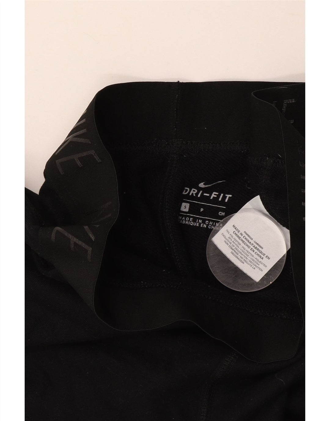 NIKE Dri Fit grafisk træningsdragt Bukser UK 10 Small Black