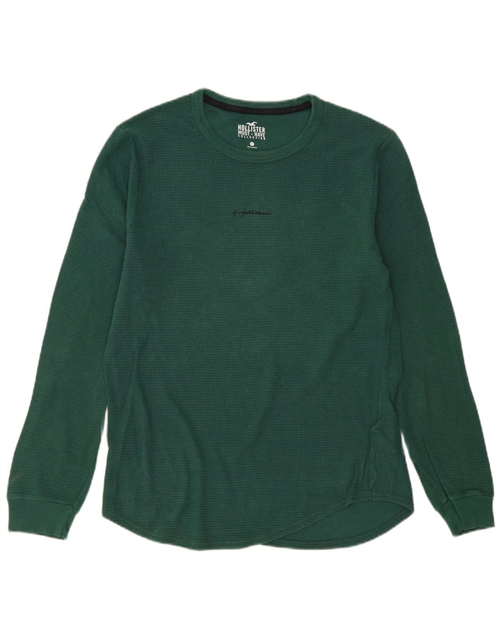Hollister Herre Top Langærmet Medium Grøn Bomuld