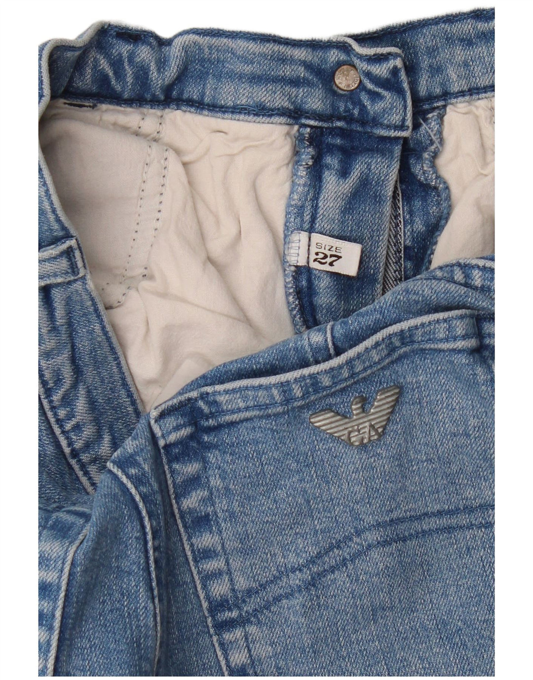Armani Dame Straight Jeans W27 L27 Blå