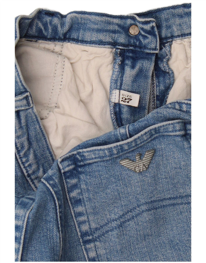 Armani Dame Straight Jeans W27 L27 Blå
