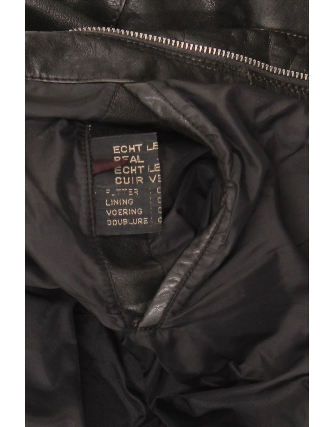 Vintage herre læderjakke UK 42 XL sort læder