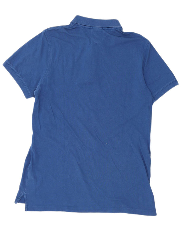 Tommy Hilfiger Herre Slim Fit Polo Shirt XL Blå Bomuld