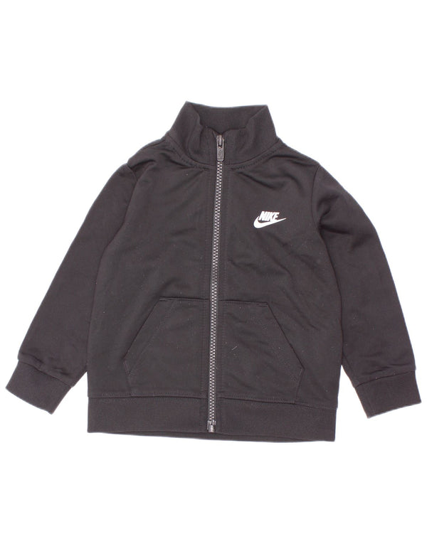 Nike Baby Boys Grafisk træningsdragt topjakke 12-18 måneder Sort Colourblock
