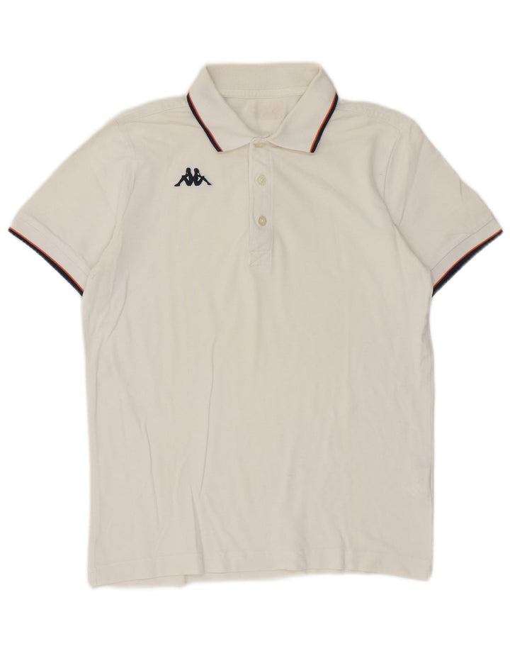 Kappa herre polo shirt lille hvid stribet bomuld