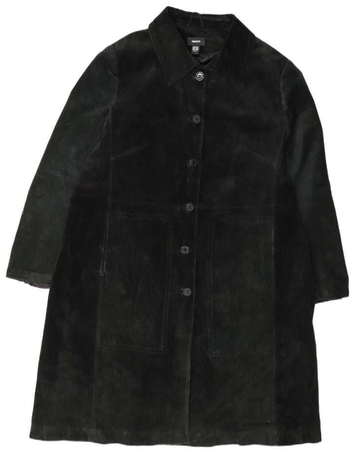 H&M ruskindsfrakke til kvinder UK 26 4XL Sort