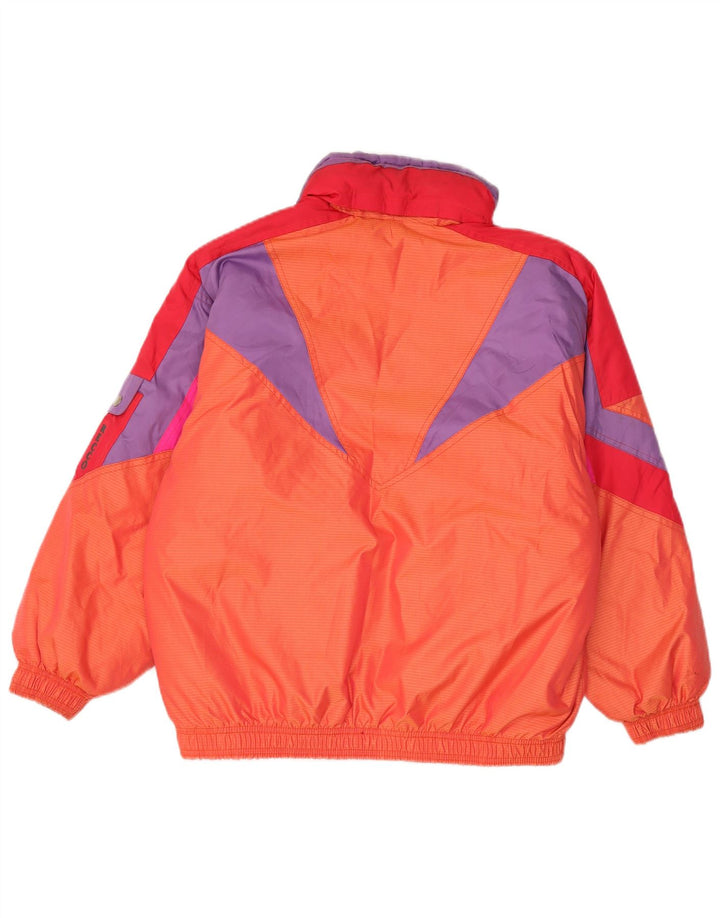 Dubin Dame Oversized Windbreaker Jacket IT 42 Medium Orange Colourblock