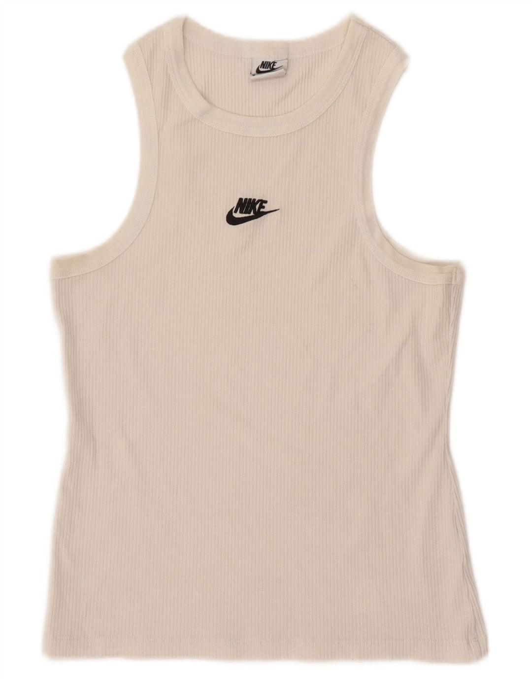 Nike Damevest Top UK 12 Medium White Bomuld