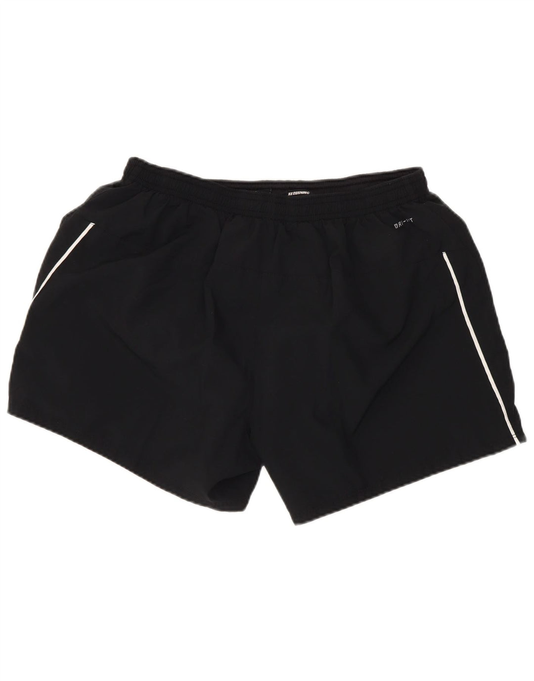 Nike Dame Dri Fit Sport Shorts UK 16 Large Black Polyester