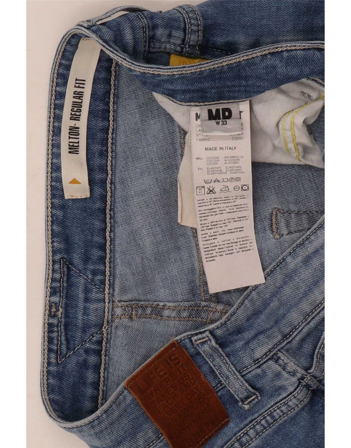 Meltin' Pot Herre Regular Fit Slim Jeans W33 L31 Blå Bomuld